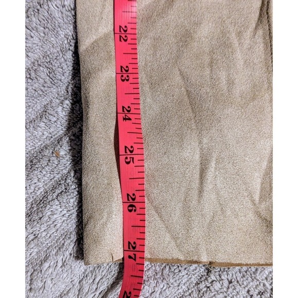 Vince Camuto Faux Suede Pants Pull On Stretch Career Casual Latte Large NWT $79 - Picture 11 of 11